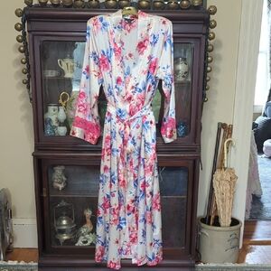 VTG Thalia Sodi Intimates Floral Robe EUC